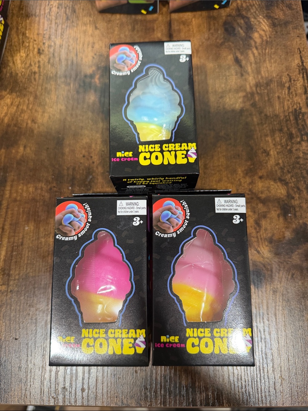 Nice PINK/ BLUE Ice Cream Cone Squishy